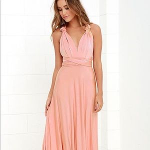 Dusty Rose Blush Pink Infinity Dress - Bridesmaid